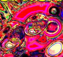 an edit of the prior pim dakimakura artwork, featuring highly saturated colours and abstract patterns obscuring most of the design. bright yellow text at the top, '0.00 THE WORLD/0.01 IS IN TURMOIL' quotes a youtube video, including timestamps to mimic the style subtitles are written in. at the bottom left of the page, the rest of the text is written in the same style, reading '0.03 AND PEOPLE / 0.04 ARE IN PAIN./ 0.07 EVEN STILL / 0.08 WE CAN TAKE COMFORT / 0.10 IN KNOWING / 0.11 THAT THERE IS BUCKET OF WET SLOP / 0.14 GRINS'.
